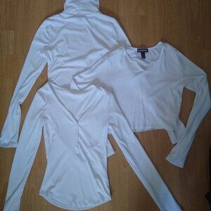 3 Urban Planet White Sweaters Clearance Bundle Pack